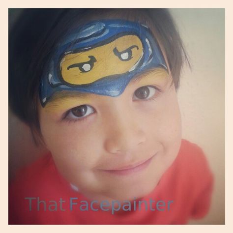 Lego Ninjago. Ninjago Face Paint, Lego Faces, Frozen Face, Ninjago Party, Face Painting Easy, Kids Face Paint, Facepainting Ideas, Face Painting Designs, Famous Last Words