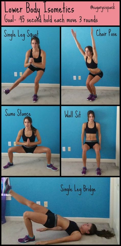 Lower Body Isometric Toning Moves | Sugarysixpack Thigh Toning Exercises, Toned Legs Workout, Arm Toning Exercises, Isometric Exercises, Thigh Exercises, At Home Workout Plan, Toning Workouts, Belly Workout, Lower Body Workout