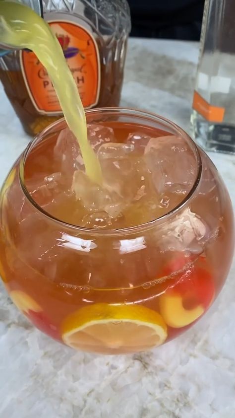 Fishbowl Drink, Crown Royal Peach, I Just Work Here, I Lost You, Peach Vodka, Peach Lemonade, Tipsy Bartender, Lost You, Fish Bowl