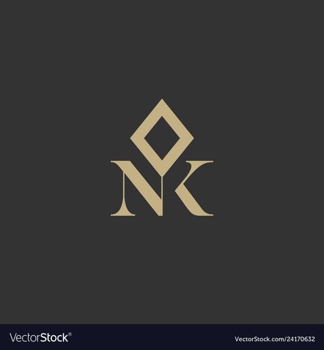 Kn Logo, Nk Logo, Luxury Monogram, Home Flower Decor, K Logos, Professional Business Card Design, Idea Photo, Elegant Logo, Flower Decor