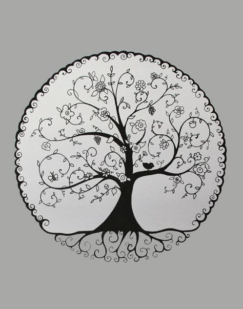 Tree Of Life Art, Nature Artists, Zentangle Designs, Mandalas Drawing, Celtic Tree, Celtic Art, Family Tattoos, Tree Tattoo, Ink Illustrations