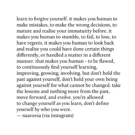 navs on Instagram: “forgive yourself|n.z” Quotes Forgive Yourself, Uplifting Words For Women, Forgiving Yourself Quotes, Quotes About Forgiving Yourself, Forgive Yourself Quotes, Meaningful Friendship Quotes, Soft Words, Uplifting Phrases, Forgive Yourself