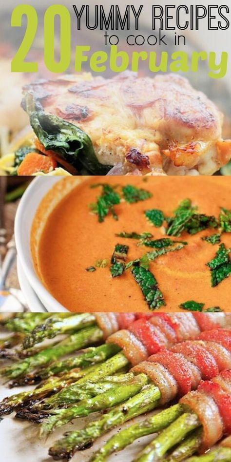 20 of the Best Recipes to Cook in February #februaryrecipes #februarymeals #dinnerrecipes February Recipes, Recipes To Cook, Month Of February, Ham And Bean Soup, Comfort Soup, Seasonal Food, The Best Recipes, What To Buy, Seasonal Recipes