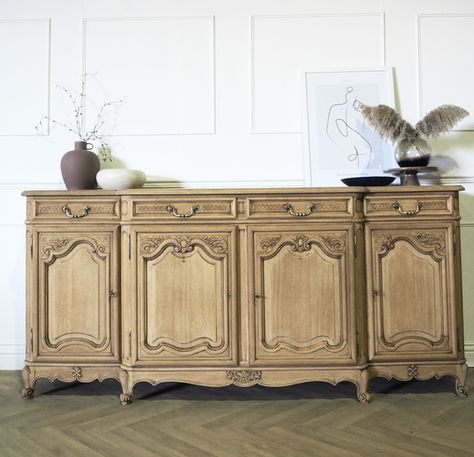 Antique Oak Sideboard, Painting Antique Furniture, Antique Sideboard, Oak Sideboard, Vintage Sideboard, French Furniture, West Midlands, French Antique, Raw Wood