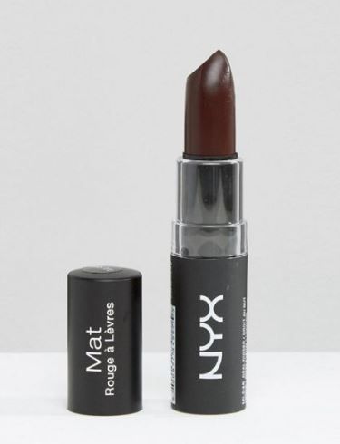 Nyx Matte Lipstick — Goal Digger ($10)  Another matte lipstick option but on the low end of the price scale. Brown Lips, Brown Matte Lipstick, Nyx Matte Lipstick, Nyx Matte, Lipstick For Dark Skin, Tom Ford Makeup, Goal Digger, Brown Lipstick, Face Facial