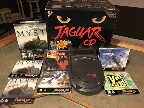 Collecting For the Atari Jaguar CD – the Law of Diminishing Returns – Cartridge Corner Atari Jaguar, Video Game Consoles, Classic Video, Retro Video, Classic Video Games, Gamer Room, Retro Video Games, Computer System, Vintage Electronics