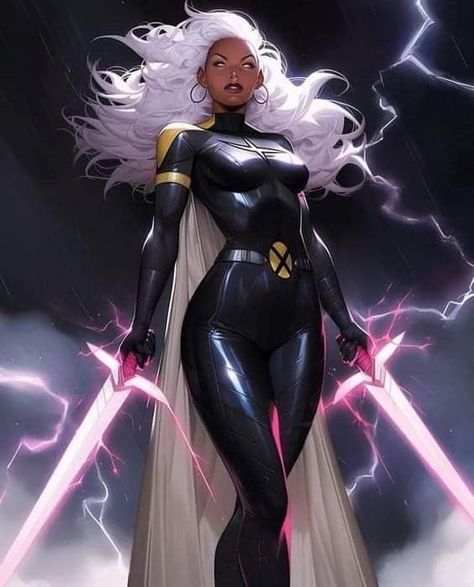 Storm X Men, Storm Cosplay, Xman Marvel, Storm Marvel, Xmen Art, Marvel Heroines, Comic Book Art, Marvel Xmen, Black Comics