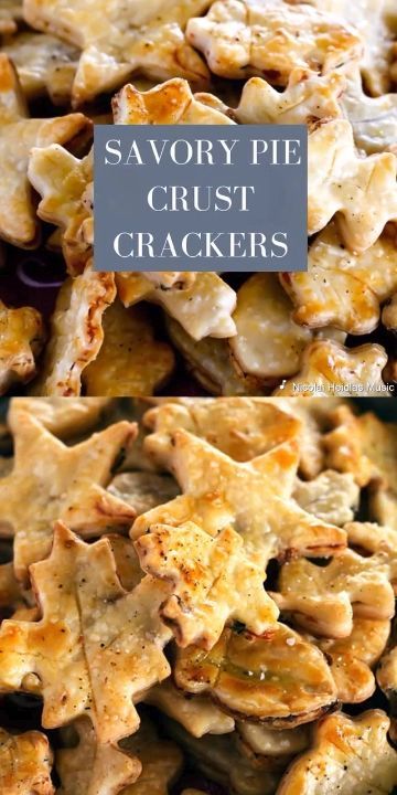 Easy Mushroom Rosemary Pie Crust Crackers are a great appetizer to make with leftover pie crust scraps! Easily customizable so add your favorite herbs and spices! #easy #simple #filled #puffpastry #recipes #piecrust #PieCrustCookies #SavoryCrackers Pie Crust Appetizers, Macaroons Videos, Pie Crust Crackers, Leftover Pie Crust, Savory Pie Crust, Rosemary Crackers, Crackers Appetizers, Cheesy Bites, Leftover Pie