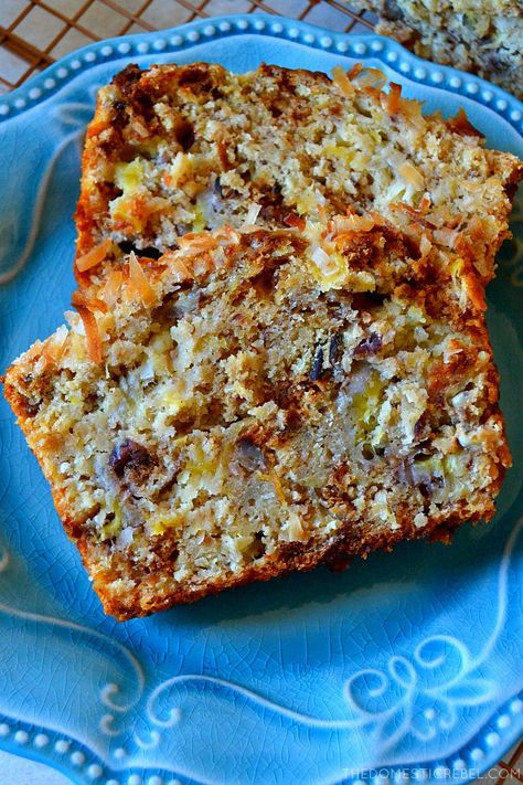 #NutritionHealthTips Hummingbird Bread Recipe, Homemade Sweet Bread, Coconut And Banana, Sweet Bread Recipe, Hummingbird Cake, Fruit Bread, Banana Nut Bread, Best Banana Bread, Nut Bread