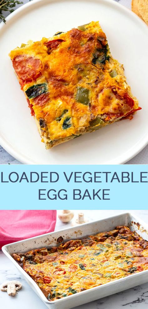 Egg Bake With Tomatoes, Egg Vegetable Casserole, Vegetable Egg Bake Casserole, Vegetable Egg Loaf, Vegetable Egg Casserole, Vegetable Breakfast Casserole, Vegetable Egg Bake, Most Healthy Foods, Xmas Foods