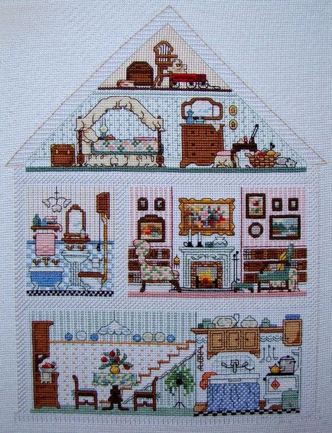 1000+ images about punto de cruz on Pinterest Cross Stitch Houses, Stitch Doll, Cross Stitch House, Cross Stitch Landscape, Cross Stitch Love, Baby Cross, Cute Cross Stitch, Cross Stitch Baby, Crochet Cross