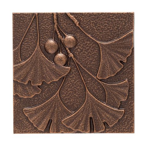 Gingko Leaf Metal Wall Decor Copper Wall Decor, Leaf Wall Decor, Information Art, Gingko Leaves, Pine Design, Leaf Wall, Ginkgo Leaf, Copper Wall, Tile Art