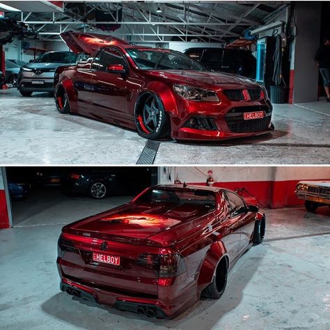 AUSSIES SICKEST on Instagram: ““HELBOY” Wide body Maloo, something i’ve never seen before. @queenstcustoms #holden #maloo #r8 #hsv #widebody #aussiessickest” Holden Maloo Wallpaper, Holden Ute, Holden Muscle Cars, Disney Cars Wallpaper, Holden Cars, Hell Boy, Holden Monaro, Australian Muscle Cars, Urban Mobility