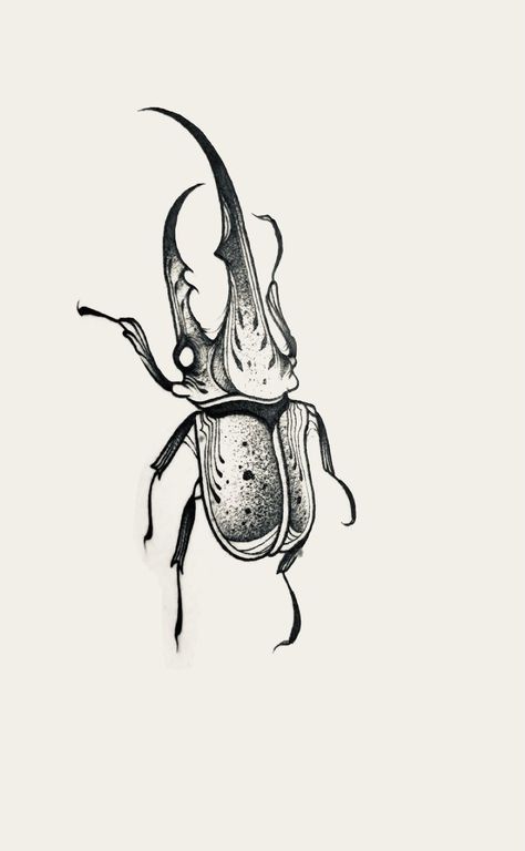 #tattoo #tattoos #inked #tattooart #tattooed #tattooideas #tattoodesign #tattooinspiration #tattoosleeve #tattooflash #inkedgirls #tattooedwomen  #InkLaughs  #TattooFails Hercules Beetle Tattoo Design, Hercules Beetle Drawing, Horned Beetle Tattoo, Hercules Beetle Tattoo, Millipede Tattoo, Bug Tattoo Design, Beetle Tattoo Design, Hornet Tattoo, Beetle Sketch