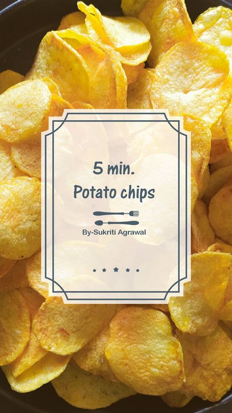 Make potato chips at home in 5 min. #vegan #recipe #food #snacks #chips How To Make Healthy Potato Chips, Home Made Potato Chips In Oven, Diy Lays Potato Chips, Homemade Kettle Cooked Potato Chips, Wise Potato Chips, Potato Chip Recipes, Vegan Snack Recipes, Common Cold, Large Family