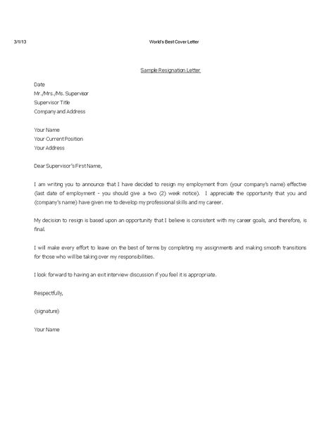 Make quitting your job hassle-free with our downloadable Simple Letter of Resignation Template. Impress your supervisor and leave the company on the best terms possible. Resignation Letter Quitting Job, Professional Resignation Letter, Letter Of Resignation, Resignation Template, Best Cover Letter, Resignation Letter Sample, Resignation Letters, Quitting Job, Resignation Letter