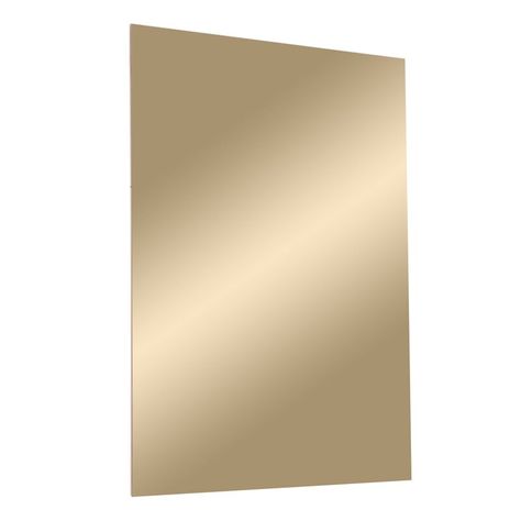 Wrought Studio Brunello Frameless Wall Mirror | Wayfair Gold Tinted Mirror, Mirror Texture, Frameless Wall Mirror, Tinted Mirror, Leaning Mirror, Frameless Mirror, Mirror Gold, Mirrors Wall, Rectangular Mirror