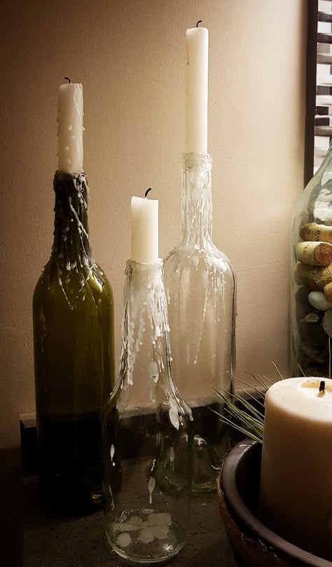 Winebottle Candleholder Aesthetic, Candle In Bottle, Photography Lighting Setup, Halloween Office, Garden Party Birthday, Queen Birthday, Bottle Candles, Candle Aesthetic, Future Wedding Plans