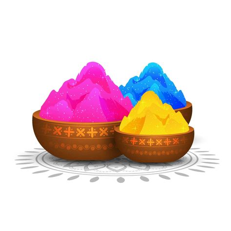 Holi colors in bowl on rangoli decorated background. Holi Colors, Cityscape Photos, Logo Banners, Heart With Arrow, Marketing Design, Wedding Templates, Custom Illustration, Custom Branding, Background Banner