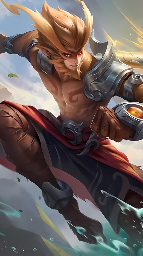 MLBB Revamped Hero Sun Mlbb, Mlbb Hero, Legends Wallpaper, Player One, Monkey King, Tan Skin, Mobile Legends, Follow For More, Sun