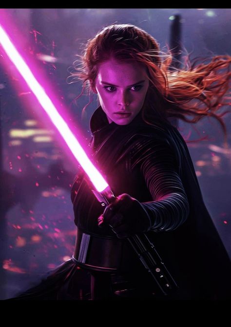 Mara Jade Art, Mara Jade Fanart, Star Wars Universe Female, Female Jedi Character Design, Steampunk Photography, Female Jedi, Mara Jade, Fantasy Star, Twi Lek