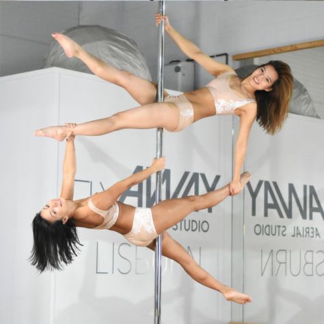 10 Pole Moves To Master Pole Doubles Now - BoomKats.com Pole Doubles, Pole Dance Studio, Pool Dance, 10 Day Challenge, Pole Moves, Pole Tricks, Pole Wear, Pole Fitness, Pole Dance