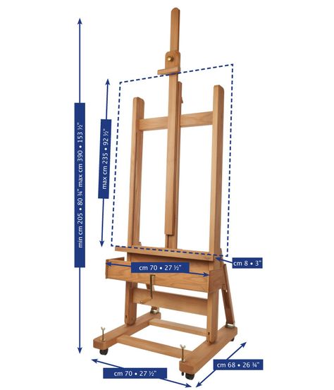 Artist Easel Plans, Canvas Holder, Minimalist Wood Furniture, Diy Easel, Wood Step Stool, Art Studio Space, Wood Folding Chair, Art Studio Organization, Easel Painting