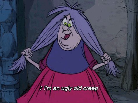 Counting Down The 12 Greatest Disney Villain Songs Villain Songs, Madam Mim, Disney Humor, Humor Disney, Couples Disney, Disney Gifs, Beau Gif, Kids Notes, Disney Villain