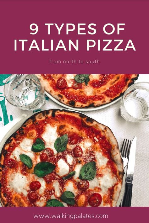 It is not news that Italy is the pizza's country. But do you know every (or almost every) types of Italian pizza? From Italian north to south there are different kinds and ways to prepare the pizza. Check it out at our WalkingPalates blog. #pizza #roma #naples #milan #liguria #historyofpizza #pizzastyles #italianpizzatoppings Classic Pizza Toppings, Pizza Restaurant Aesthetic, Italian Pizza Toppings, Naples Pizza Recipe, Pizza Neapolitan Recipe, Pizza Rustica Italian Recipe, Authentic Sicilian Pizza Recipes, Outdoor Pizza Oven Recipes, Pizza Type Recipes