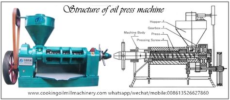 This is the structure picture of single screw oil press machine. The single screw oil press machine has different model types, and the input capacity has many types you can choose. If you want to know the details about the single screw oil press machine, you can read the article or contact us. whatsapp/wechat/mobile:008613526627860 Oil Press Machine, Mechanical Projects, Cold Pressed Oil, Homemade Oil, Machine Photo, Edible Oil, Rapeseed Oil, Peanut Oil, Press Machine