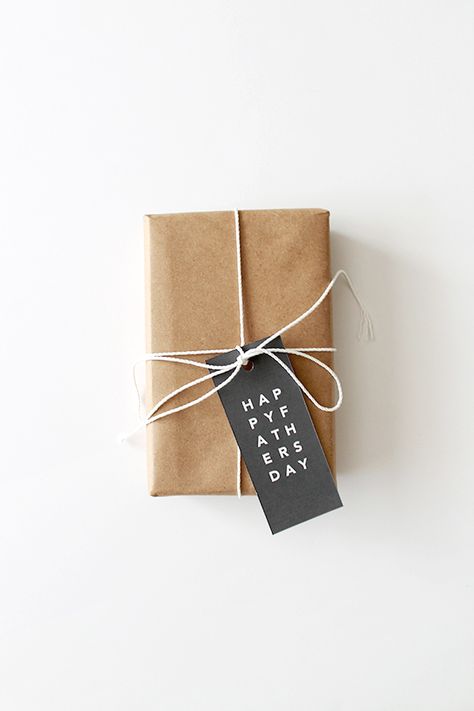 printable father’s day gift tags – almost makes perfect Creative Corporate Gifts, Brown Paper Packages, Professional Gifts, Classy Wedding, Wrapping Ideas, Modern Gift, Simple Gifts, Printable Gift, Diy Inspiration