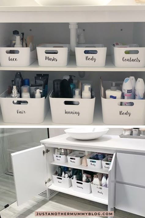 Penyimpanan Makeup, Bathroom Cupboards, Teenage Room Decor, Bathroom Cupboard, Bilik Air, Hiasan Bilik Tidur, Diy Bathroom Storage, Bathroom Storage Organization, Home Organisation