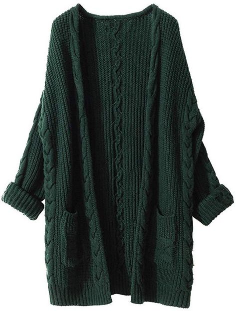 Dark Green Cardigan Green Cardigan Outfit, Celana Jogger Wanita, Dark Green Cardigan, Green Oversized Sweater, Oversized Cardigan Sweater, Oversized Sweater Cardigan, Long Knit Cardigan, Green Cardigan, Cardigan Outfits