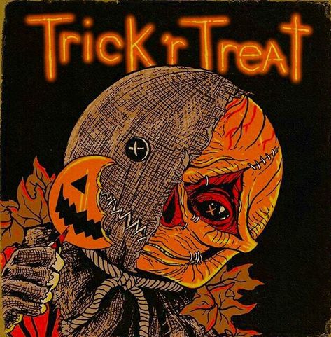 Trick Or Treat Sam, Sam Trick R Treat, Dollar Store Halloween, Horror Movie Icons, Trick R Treat, Halloween Artwork, Horror Movie Art, Halloween Wallpaper Iphone, Classic Horror Movies