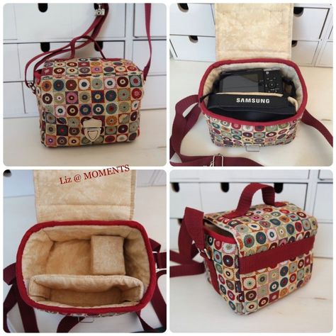 Camera Bag Pattern, Camera Strap Pattern, Camera Bag Purse, Sew Sweetness, Crossbody Bag Pattern, Photography Bags, Paper Patterns, Diy Purse, Sewing Design