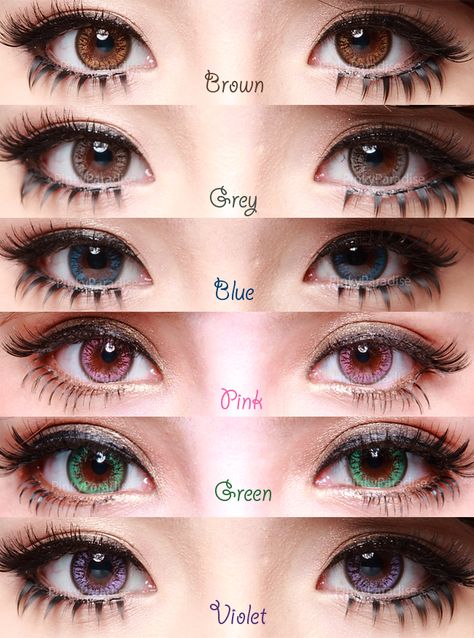 G&G Natural Series - Welcome to PinkyParadise Blog - Largest Colored Contacts Store Rare Eye Colors, Eye Color Chart, Regard Animal, Rare Eyes, Beautiful Eyes Color, Eye Contact Lenses, Circle Lenses, Magic Eyes, Eye Photography