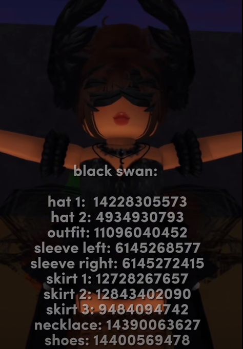 Fantasia Outfits Roblox Codes, Roblox Demon Outfit Codes, Prom Dress Codes Berry Ave Black, Fantasia Roblox Outfits Codes, Bloxburg Mafia Outfit Codes, Black Dress Roblox Code, Roblox Outfits Codes Rh Dance Studio, Id Ropa Roblox Kpop, Rh Studio Outfit Codes