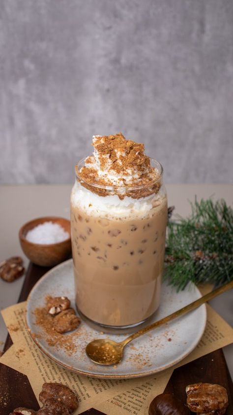 Homemade Starbucks Chestnut Praline Latte Recipe Starbucks Chestnut Praline Latte Recipe, Chestnut Praline Syrup Recipe, Praline Syrup Recipe, Starbucks Chestnut Praline, Praline Topping Recipe, Steamed Milk At Home, Dairy Free Whipped Topping, Chestnut Praline Latte, Homemade Starbucks