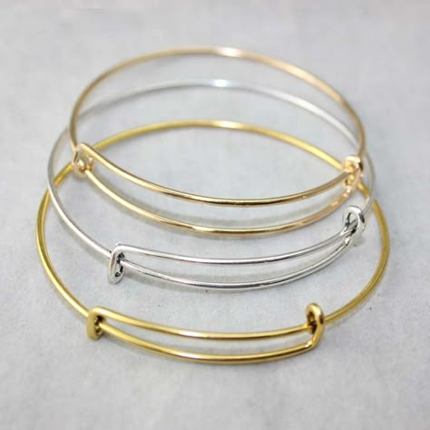 Diy Wire Bracelet, Wire Bracelets Diy, Wholesale Usa, Adjustable Wire Bracelet, Diy Bangle Bracelets, Wire Bangle Bracelets, Bijoux Fil Aluminium, Wire Jewelry Designs, Wire Bangles