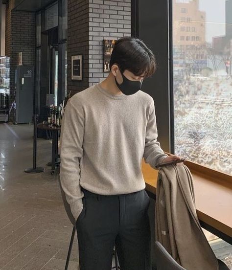 Man Korean Fashion, Masculine Korean Fashion, K Drama Fits Men, Korean Guys Style Outfit, Korean Male Casual Outfit, Men Outfits Korean Style, Men Fashion Korean Style, Korean Male Fashion Winter, Minimal Korean Fashion Men