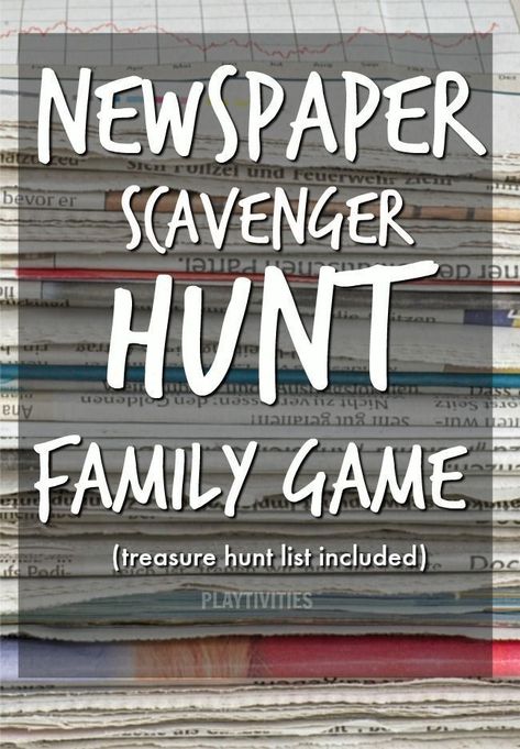 NEWSPAPER SCAVENGER HUNT GAME – PERFECT FOR LAZY FAMILY AFTERNOON!  Would you like to know how to read a Sunday paper or a magazine AND entertain kids at the same time?We have played a game that is a WIN-WIN for us, the parents, and the kids! It’s Newspaper Scavenger Hunt game!  #GamesForKids #FamilyGames #ActivitiesForKids #FamilyActivites #IdeasForAfternoonGames #TheBestGames #IdeasForKids #FunFamilyActivities Magazine Scavenger Hunt, Family Reunion Activities, Parenting Activities, Prek Ideas, Scavenger Hunt Games, Fun Indoor Activities, Esl Activities, Library Activities, Fun Friday