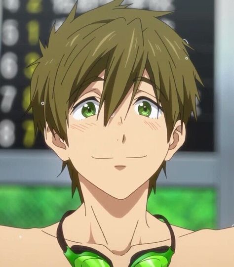 — look at how accomplished he looks, hes the biggest babie 🥺💕 Anime Green Hair, Free Makoto, Makoto Tachibana, Free Eternal Summer, Splash Free, Free Iwatobi Swim Club, Free Iwatobi, Eternal Summer, Iwatobi Swim Club