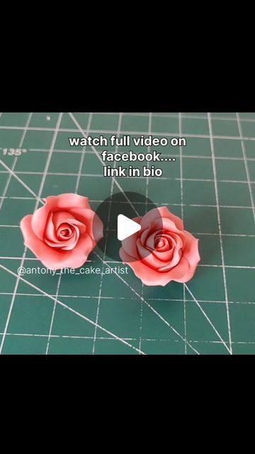 Antony Bidesh on Instagram: "How to make rose with fondant the full video is available on facebook.. Go to bio then click facebook link . . . Hi this is the easiest way to nake fondant rose . . . #fondant #fondantrose #fondantflower #cake #cakes #cakeart #cakedesign #chocolate #baking #cakedecorating #birthdaycake #weddingcake" Fondant Rose Tutorial, Making Fondant, Ombre Rose, Fondant Rose, How To Make Rose, Fondant Cake Topper, Tall Cakes, Rose Tutorial, Facebook Link