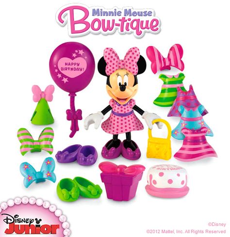 Disney’s Minnie Mouse Birthday Bowtique: Dress Minnie for the party with easy, snap-on fashions! Muñeca Baby Alive, Minnie Mouse Toys, Minnie Birthday Party, Minnie Mouse Theme, Mattel Shop, Minnie Mouse Bow, Fisher Price Toys, Pop Toys, Minnie Party