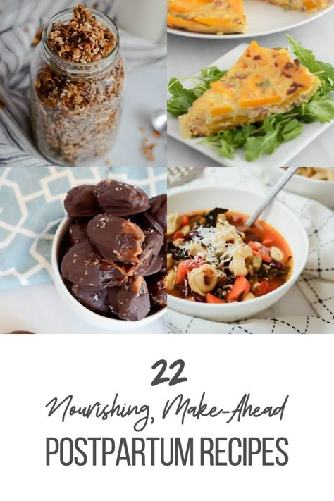 Post Birth Food, Ayurvedic Snack Recipes, Make Ahead Post Partum Snacks, Overnight Oats Postpartum, Nutrient Dense Postpartum Food, Healthy Post Partum Food, Nourishing Postpartum Recipes, Post-partum Recipes, Recipes For Postpartum Recovery