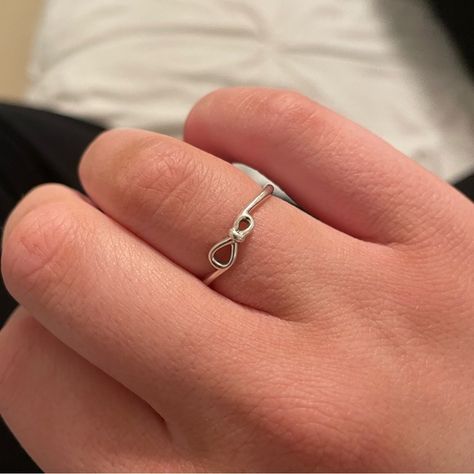 PANDORA infinity knot ring Pandora Knot Ring, Pandora Rings Infinity, Pandora Infinity Ring, Pandora Bow Ring, Pandora Promise Rings, Infinity Knot Ring, Best Friend Rings, Friend Rings, Pandora Ring