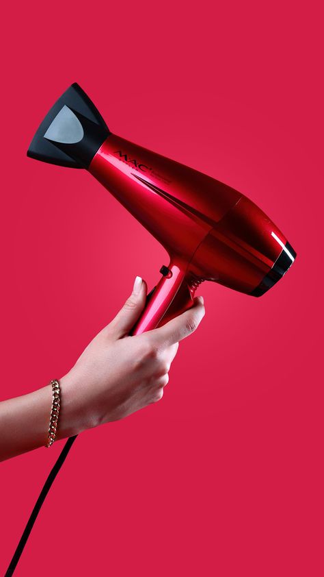 Hair Dryer Photoshoot, Hair Dryer Product Photography, Hairdryer Photography, Hair Dryer Photography, Hair Dryer Aesthetic, Haircare Photography, Hair Dyer, Taplink Design, Hair Blower