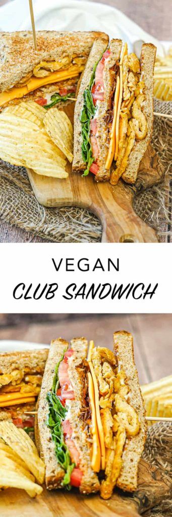 Vegan Bacon Sandwich, Veggie Club Sandwich, Vegetarian Club Sandwich, Vegan Turkey Sandwich, Vegan Club Sandwich, Arcade Food, Rice Paper Bacon, Club Sandwich Recipe, Vegan Mayonaise