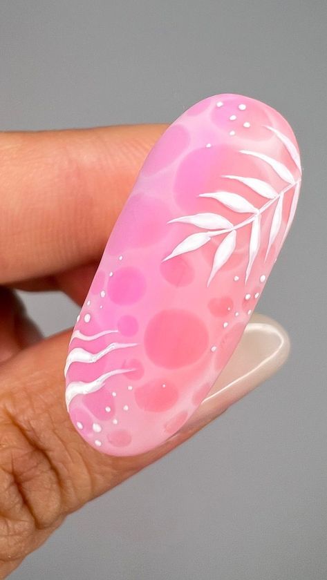 Spring Nails Blooming Gel, Blooming Art Nails, Nail Art Blooming Gel, Blooming Gel Nail Art Ideas, Blossom Gel Nail Art, Simple Nails Pink, Blooming Gel Designs, Blooming Nail Art, Nails Blooming Gel