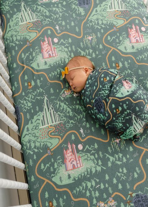 CRIB SHEETS – Little Crowns & Capes Storybook Nursery, Wizard Of Oz Dorothy, Crib Toddler Bed, Baby Room Inspiration, Nursery Baby Room, Emerald City, Nursery Inspiration, Crib Sheets, Crib Bedding